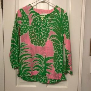 Lilly Pulitzer Pink & Green Tunic